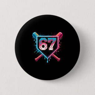 Bysebyll Eiscreme-Tropf Six Seven Gen-Alpha-Slang Button