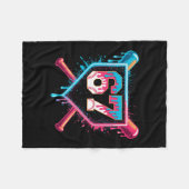 Bysebyll Eiscreme-Tropf Six Seven Gen-Alpha-Slang Fleecedecke (Vorderseite (Horizontal))
