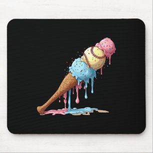 Bysebyll Eiscreme-Wasserfarbe-Liebhaber Eiscreme-K Mousepad