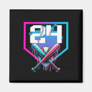Bysebyll Geburtstagsjunge Drip 24th Spieler 24 Jah Magnet