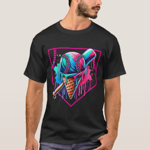 Bysebyll Home Plate Tropf für Jungen Bysebyll Eisc T-Shirt