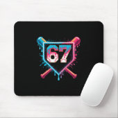 Bysebyll Ice Cream Drip Six Seven Gen Alpha Slang  Mousepad (Mit Mouse)