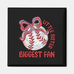 Bysebyll Kleine Schwester größter Fan Vintage Koke Magnet