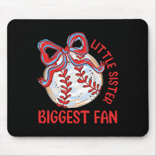 Bysebyll Kleine Schwester Größter Fan Vintage Koke Mousepad