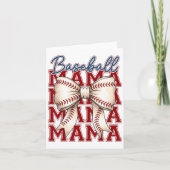 Bysebyll Mama Coquette Bow Game Day Bysebyll Mama Karte (Vorderseite)