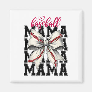 Bysebyll Mama Coquette Bow Game Day Bysebyll Mama Magnet