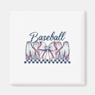 Bysebyll Mama Coquette Bow Game Day Bysebyll Mama Magnet