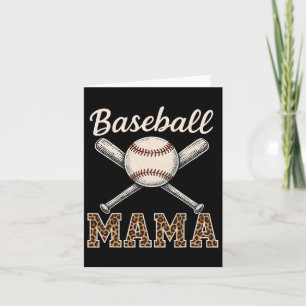 Bysebyll Mama Game Day Leopard Mama Mütter Tag Karte
