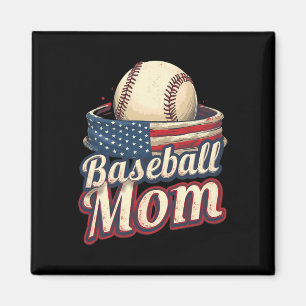 Bysebyll Mama Patriotischer Amerikaner Magnet