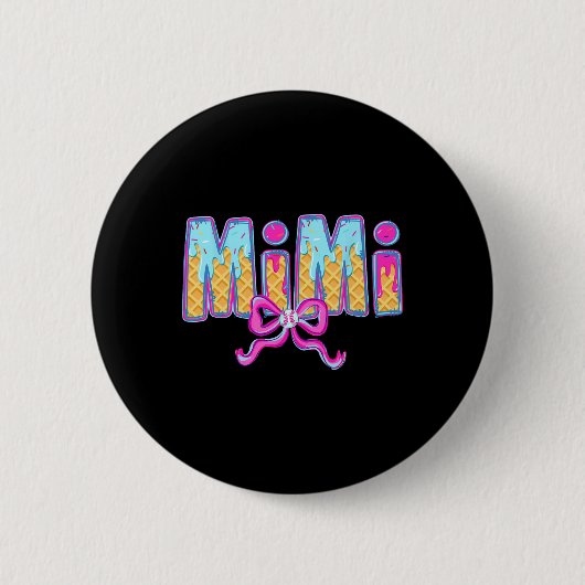 Bysebyll Mimi Coquette Schleife Eiscreme Bysebyll  Button (Vorderseite)