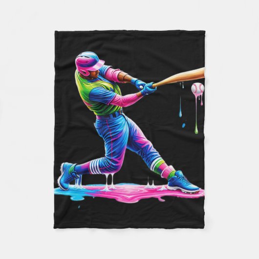 Bysebyll Player Drip Eiscreme Fleecedecke (Vorderseite)