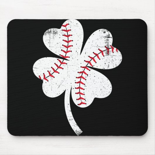 Bysebyll Shamrock St Patricks Day Saint Paddys Män Mousepad (Vorne)