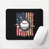 Bysebyll Us Flag Mousepad (Mit Mouse)