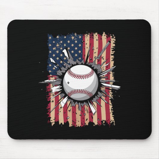 Bysebyll Us Flag Mousepad (Vorne)