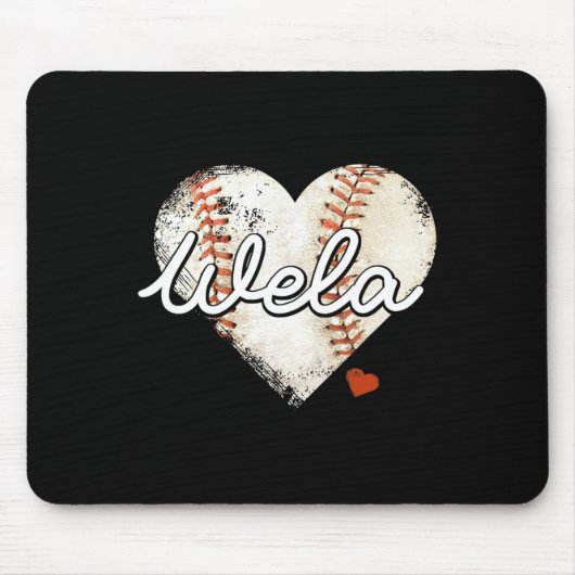 Bysebyll Wela Heart Bysebyll Großmutter Muttertag Mousepad (Vorne)