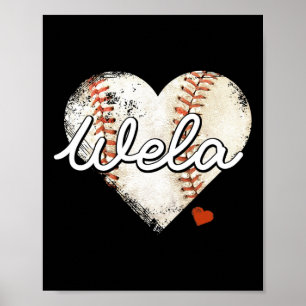 Bysebyll Wela Heart Bysebyll Großmutter Muttertag Poster