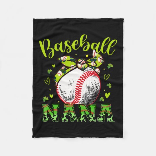 Bysell Nana Headnd Leopard Sell Ll St Patricks Day Fleecedecke (Vorderseite)