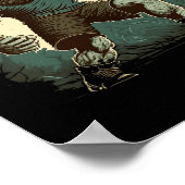 Bysketbyll Bigfoot Sasquatch Byller Fun Bysketbyll Poster (Ecke)