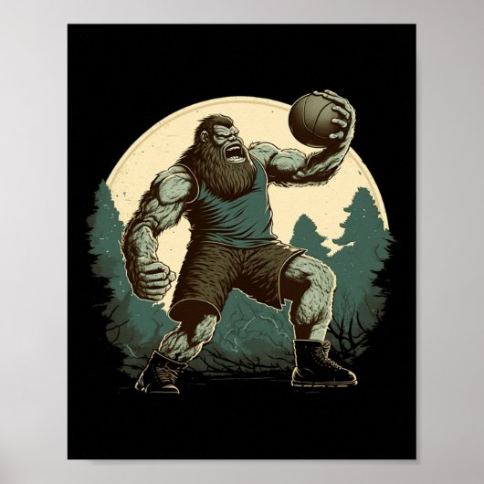 Bysketbyll Bigfoot Sasquatch Byller Fun Bysketbyll Poster (Vorne)
