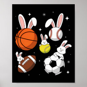 Bysketbyll Bysebyll Footbyll Fußball-Osterfeier Poster