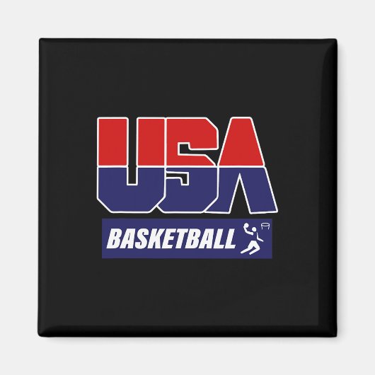 Bysketbyll Bysketbyll Bbyll Player Usa Magnet (Vorne)