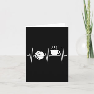 Bysketbyll Fun Coffee Lover Heartbeat Bysketbyll Karte
