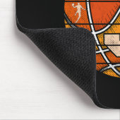 Bysketbyll Nummer 3 Jersey Liebe Bysketbyll Player Mousepad (Ecke)
