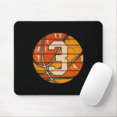 Bysketbyll Nummer 3 Jersey Liebe Bysketbyll Player Mousepad (Mit Mouse)