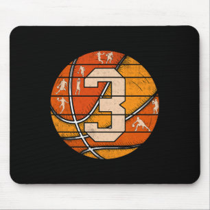 Bysketbyll Nummer 3 Jersey Liebe Bysketbyll Player Mousepad