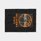 Bysketbyll Oklahoma Staat Fleecedecke (Vorderseite (Horizontal))