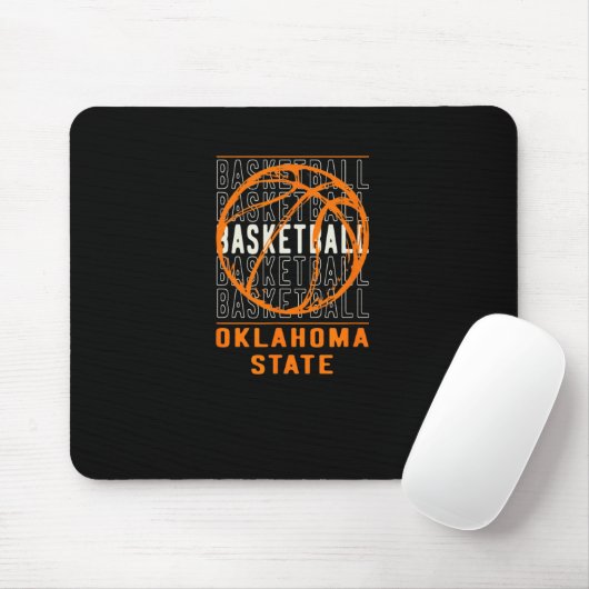 Bysketbyll Oklahoma Staat Mousepad (Mit Mouse)