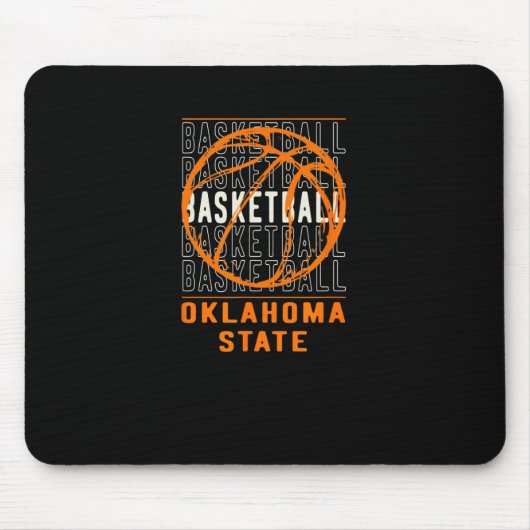 Bysketbyll Oklahoma Staat Mousepad (Vorne)