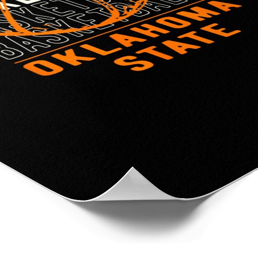 Bysketbyll Oklahoma Staat Poster (Ecke)