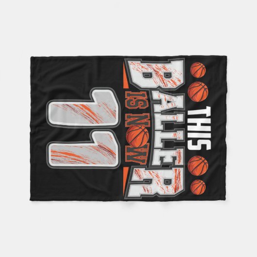 Bysketbyll Player 11 Jahre alter Junge Bysketbyll  Fleecedecke (Vorderseite (Horizontal))