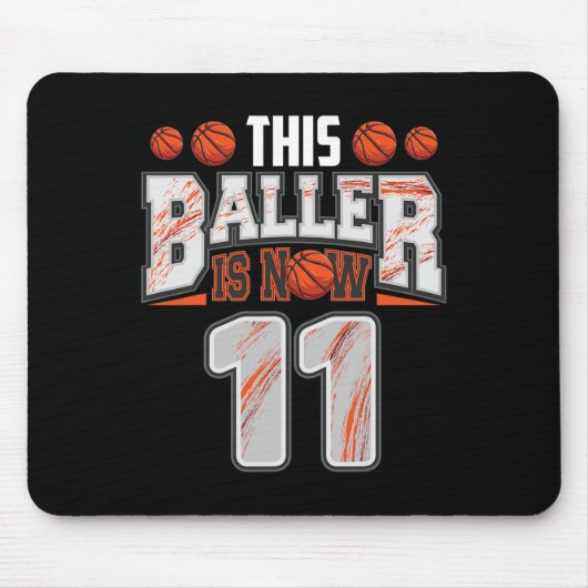 Bysketbyll Player 11 Jahre alter Junge Bysketbyll Mousepad (Vorne)