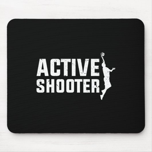 Bysketbyll Player Active Shooter Bysketbyll Liebha Mousepad (Vorne)