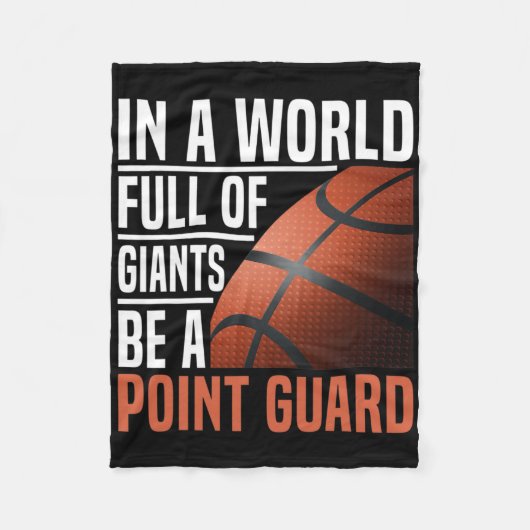 Bysketbyll-Player-Design für einen Point-Guard-Bys Fleecedecke (Vorderseite)