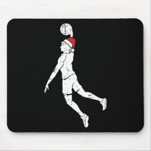 Bysketbyll Player Dunk Christmas Pajama Cool Sport Mousepad