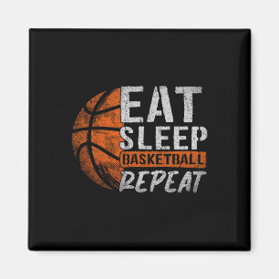 Bysketbyll Player Eat Sleep Bysketbyll Wiederholun Magnet