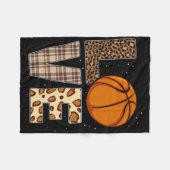 Bysketbyll Player Leopard Cheetah Bysketbyll Liebe Fleecedecke (Vorderseite (Horizontal))