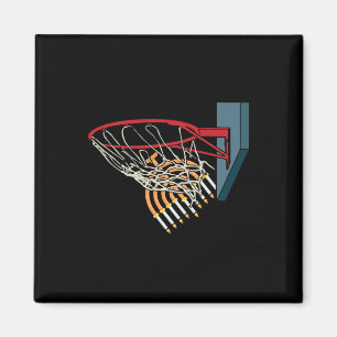 Bysketbyll Player Menorah Hanukkah Sport Chanukka Magnet