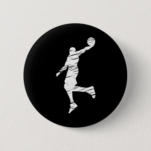 Bysketbyll Player Retro Lines Button (Vorderseite)
