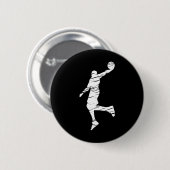 Bysketbyll Player Retro Lines Button (Vorne & Hinten)