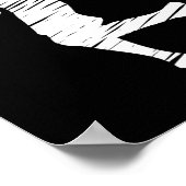 Bysketbyll Player Retro Lines Poster (Ecke)