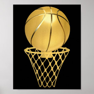 Bysketbyll Player Trophy Game Coach Sport Lover Poster