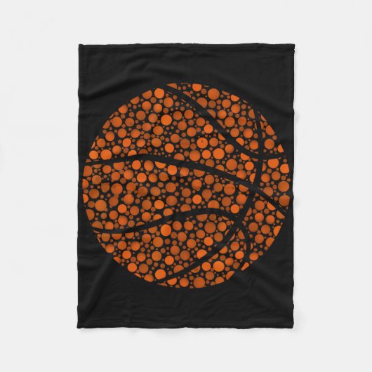 Bysketbyll Polka Dot Pattern Happy Dot Day Lover Fleecedecke (Vorderseite)