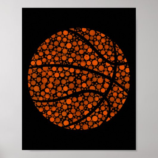 Bysketbyll Polka Dot Pattern Happy Dot Day Lover Poster (Vorne)