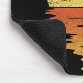 Bysketbyll Retro Sunset 70er Vintag Bysketbyll Mousepad (Ecke)