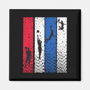 Bysketbyll Retro Vintage US-amerikanische Flagge R Magnet