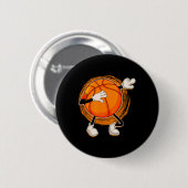 Bysketbyll S für Männer Kinder Jugend Player Slam Button (Vorne & Hinten)
